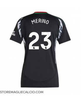 Arsenal Mikel Merino #23 Maglia Gara Trasferta Repliche 2024-25 Donna Maniche Corte